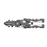 Pince à Dénuder Multifonction 25 en 1 en Acier au Carbone Haute Résistance pour Électricien, Coupe, Bobinage et Sertissage – Outils Spécialisés