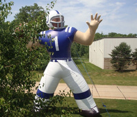 2025 disesuaikan sepak bola tiup/pemain rugby, nfl pemain tiup halaman rumput untuk iklan