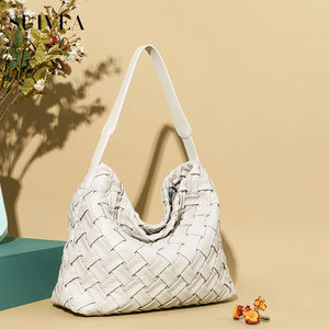 New Models Large Capacity Braided Bag Mother Simple Solid Color Versatile Fashion Bag Woman Tote <b>Handbags</b> for Women Underarm Bag - Product Image 2