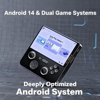 NKIWI E5 Ultra Console de jeu portable Écran tactile IPS de 5 pouces T620 Système GAMEMTOS intégré de 6 + 128 Go Console de jeu vidéo rétro