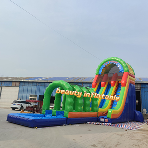 Giant Double Lane <span class=keywords><strong>Inflatable</strong></span> Waterslide <span class=keywords><strong>Pool</strong></span> Thương Mại <span class=keywords><strong>Inflatable</strong></span> Khô Và Ướt Trượt Nước Cho Trẻ Em Và Người Lớn - Product Image 1