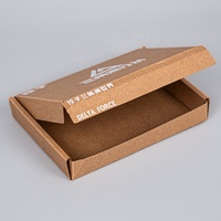 Fabricant de boîtes d'expédition en carton ondulé à bande déchirable de marque privée, boîte d'emballage en papier personnalisée pour le commerce électronique pour vêtements