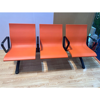 Mingle 3 sièges type aluminium chaise d'attente publique pour la gare ferroviaire d'hôpital d'aéroport