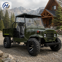 Mini camionnette à benne ouverte, caisse arrière utilitaire, vert olive, pour transport utilitaire