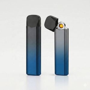 2026 New Arrival 30K Disposable Slim Metal USB <b>Lighter</b> <b>Windproof</b> Flameless Electronic Plasma Arc <b>Lighter</b> Wholesale for Smoking - Product Image 5