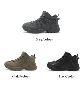 Botas Tácticas DF25 UZMK Unzhuo Grises de Media Caña para Hombre, Impermeables, Transpirables, Antideslizantes, para Senderismo en el Desierto y Actividades al Aire Libre, Venta al Por Mayor - Product Image 3