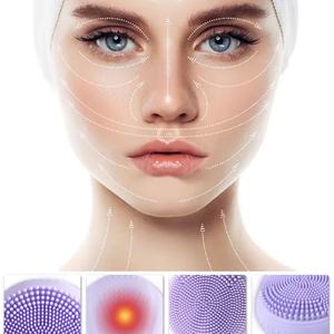 Brosse nettoyante électrique en silicone super douce pour le visage, brosse nettoyante faciale sonique ultrasonique en silicone IPX7 - Product Image 2