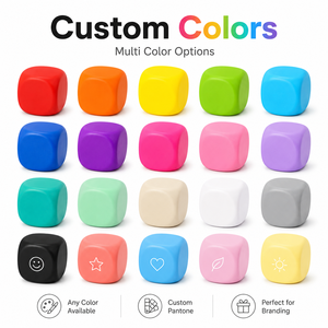 Custom Color Cube Stress Ball Soft PU Foam Square Squeeze <b>Toy</b> for Anxiety Relief Personalized <b>Desk</b> Fidget <b>Toy</b> Bulk Gift - Product Image 3