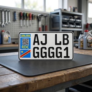 Placa de Matrícula Reflectante para Coche Congo, Placa de Registro de Vehículo en Relieve para Motocicleta y Coche - Product Image 2
