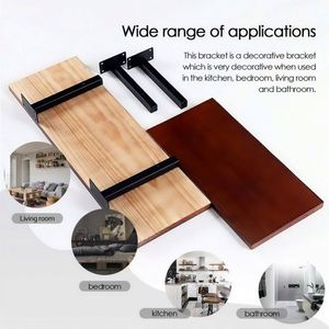 ขายึดเหล็กสามเหลี่ยม WEKIS สำหรับชั้นวางของแบบติดผนัง รับน้ำหนักได้มาก ขนาด 30x4x15 ซม. สีดำเคลือบผง รับน้ำหนักได้ 75 ปอนด์ - Product Image 5