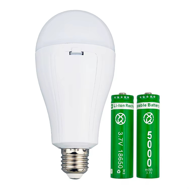 High Quality E27 LED Emergency Light Bulb Rechargeable with AA Charging Lithium Battery for Residential Outdoors Use
