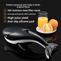 Nieuwe Killer Whale Juicer Handmatige sinaasappel- en citroensapcentrifuge, handmatige groentesapcentrifuge, milieuvriendelijke pers, handmatige citroenenpers