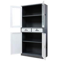 Armoire de classement ignifuge moderne avec tiroirs verrouillables, grandes armoires de classement pour l'école, la maison et le bureau