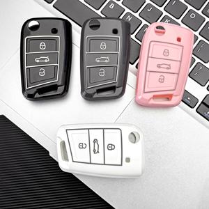 Housse de <span class=keywords><strong>protection</strong></span> pour <span class=keywords><strong>clé</strong></span> de voiture en TPU souple de haute qualité, design unique pour <span class=keywords><strong>Volkswagen</strong></span>, étui pour <span class=keywords><strong>clé</strong></span> de voiture - Product Image 1