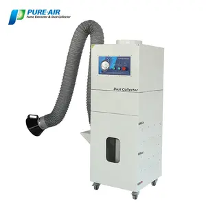 Puro aire-aire PA-2400SA-X Extractor de humos de soldadura con filtro de aire purificador de HEPA 2.2KW aspiradora Industrial con el pulso de limpieza