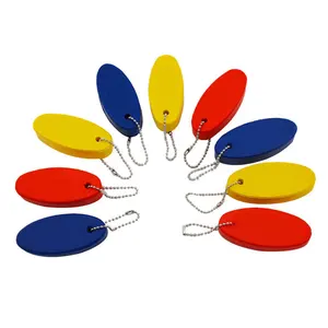 Fabrik individuelles Logo EVA Schaumstoff schwimmender Schlüsselanhänger ovaler Form Boot schwimmender Schlüsselanhänger Werbegeschenke