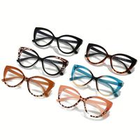 Montures optiques léopard colorées à charnières à ressort en TR90, anti-lumière bleue, pour femmes, vente en gros