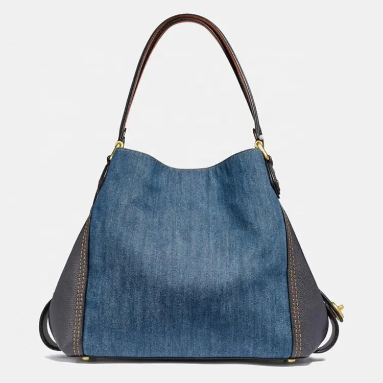 Oversize handbags custom stylish ladies jeans hobo shoulder bag, new trending shopper hobo handbag for women