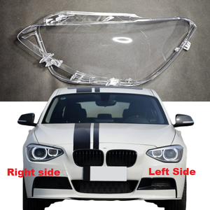 Pour <span class=keywords><strong>BMW</strong></span> Série 1 <span class=keywords><strong>F20</strong></span> <span class=keywords><strong>116i</strong></span> 118i 120i 2012 <span class=keywords><strong>2013</strong></span> 2014 Cache-phare de voiture Lentille de phare Coque de lampe Transparente en Plexiglas - Product Image 1