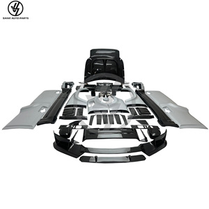 Kit carrosserie de haute qualité en fibre de carbone partielle de style MSY avec capot, jupes latérales, embouts d'échappement et spoiler pour Land Rover Defender 2024 - Product Image 1
