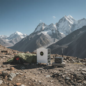 Station d'alimentation portable LiFePO4 2400W 3072Wh à onde sinusoïdale pure MPPT avec roues, compatible panneau solaire pour la sauvegarde d'urgence - Product Image 6