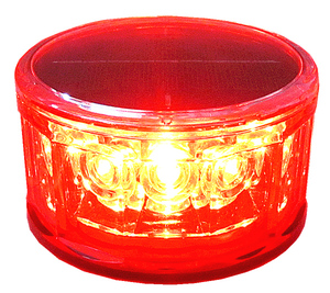 Balise solaire à base magnétique puissante, indice de protection IP66, ABS/PC, visibilité 1000 m, lumière d'avertissement de circulation blanche pour camions et engins lourds - Product Image 3