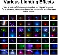 Barre laser LED professionnelle à 6 bras, tête mobile, RGBW, stroboscope, effet hybride 3 en 1, éclairage de scène DMX512 pour discothèque, DJ, soirée