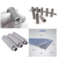 Elemen Filter Jaring Kawat Tembaga Sinter 316L, Filter Jaring Kawat Sinter Tahan Tekanan dan Suhu Tinggi untuk Filtrasi Minyak, Gas, dan Uap