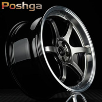 Jantes forgées noires brillantes de 17, 18, 19, 20, 21, 22 pouces, 5X112, 5X120, 5X114.3, jantes JDM personnalisées à rebord profond pour Chrysler Bmw F22