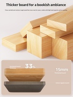 Meuble de rangement et bibliothèque autoportante en bois massif et panneaux écologiques, style luxe léger, pour côté canapé, taille personnalisable