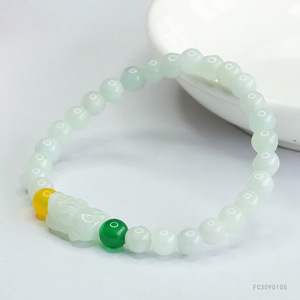 Pulseira Feminina de Jadeíta Ximang Shinzue Pixiu 2026 com Calcedônia - Atacado de Fábrica Geração S3090105 - Product Image 4