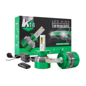 Phare de voiture télécommandé 12V K14 <span class=keywords><strong>3</strong></span> (4300K/6000K) H4 LED Canbus faisceau haut/bas pour Cruze IP67 étanche montage universel - Product Image 1
