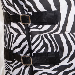 Couverture de cheval standard de haute qualité, à la mode, avec motif zèbre, en tissu 600D, personnalisable, avec support du fabricant - Product Image 4