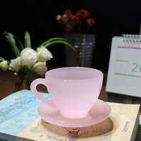 Mug en verre cristal émaillé style jade chinois 160 ml, solide et réutilisable pour le thé, le café, la maison et le bureau