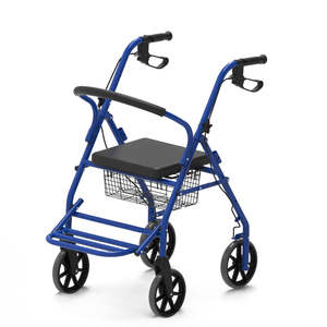 2024 mejor venta nuevo plegable de cuatro ruedas con almohadilla de cesta rehabilitación Andador de bebé multifuncional y andador para ancianos - Product Image 3