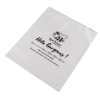 Logo personnalisé chaussette T-Shirt sous-vêtements sac de rangement de voyage givré fermeture éclair étanche auto-scellant emballage en plastique sacs à fermeture éclair
