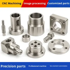 قطع غيار مصنعة بتقنية التحكم الرقمي بالحاسوب، ملحقات الآلات، قطع دقيقة غير قياسية من النحاس والحديد والألومنيوم والفولاذ المقاوم للصدأ، صنع في الصين - Product Image 3