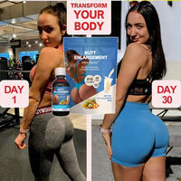 Poudre de protéines naturelle en gros de 400g pour l'augmentation des fesses avec sirop pour grossir les fesses de 200ml pour femmes adultes