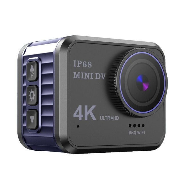 4K Super HD 3.2MP Action Camera IP68 Waterproof 30M Nightshot 170 Wide Angle 32G/64G/128G Cycling Helmet Outdoor Vlog