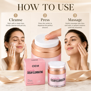 Proveedor de <span class=keywords><strong>Crema</strong></span> Facial Blanqueadora, Hidratante y Antienvejecimiento con Logotipo Personalizado, <span class=keywords><strong>Crema</strong></span> Facial Vegana Iluminadora de Marca Blanca para Mayoristas y Distribuidores - Product Image 6