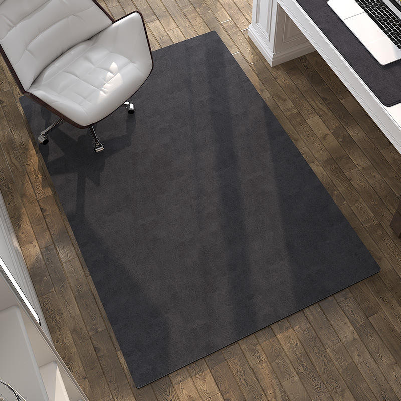 Coussin de chaise en cuir coloré - carré minimaliste bleu marine