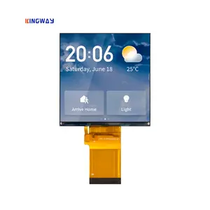 Tela LCD quadrada de 4,9 polegadas e 480x480 IPS, interface CTP com ângulo de visão RGB, painel de tela de toque, módulos TFT LCD de 3,97 polegadas