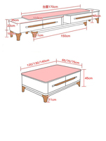 Meuble TV minimaliste et moderne de luxe en MDF avec étagère en bois et rangement pour le salon, hôtel et hôpital, canapé, table d'appoint