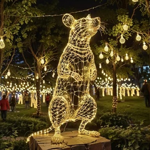 2025 Hot người bán thương mại 3D Đèn Led ngựa/Chuột/rồng điêu khắc với PVC động vật cho ngoài trời/đám cưới/lễ hội trang trí - Product Image 2