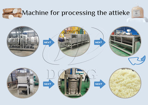 Usine de traitement de l'attieke 1TPD : Machine de fabrication d'attieke à partir de manioc, comprenant broyeur, granulateur et cuiseur vapeur - Product Image 3