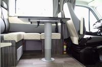 Pied de table réglable en hauteur pour camping-car, en alliage d'aluminium télescopique
