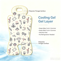 Coussin de siège auto universel en gel rafraîchissant pour poussette d'été, motif imprimé personnalisé pour poussette bébé