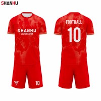 Übergrößen Atmungsaktive Komfortable Fußball-Trikot-Sets Oberteile Hosen Shorts für Herren Damen Unisex Athletische Sport-Trainingskleidung