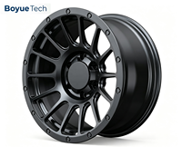 Jantes monobloc forgées noir mat multi-rayons tout-terrain multi-PCD 5*108 5*112 5*114.3 5*115 5*120 5*130 pour SUV et pick-up