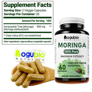 Suplementos herbales Pure <span class=keywords><strong>Moringa</strong></span> Powder Superfood Rich en vitaminas y aminoácidos Cápsulas de <span class=keywords><strong>Moringa</strong></span> - Product Image 2